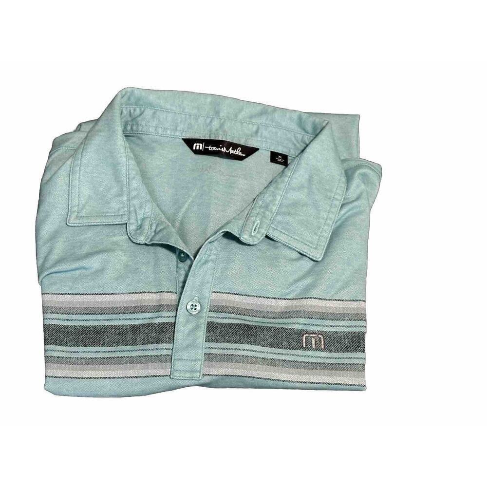 Travis Matthew Men’s Short Sleeve Mint Green Men’s Golf Polo XL Pima Cotton